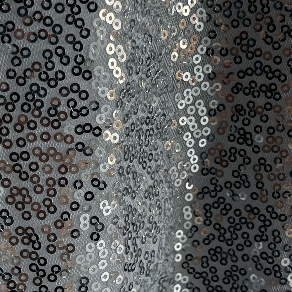 Nancy Silver Sequin Open Front Cardigan (2XL) - Picture 5 of 5